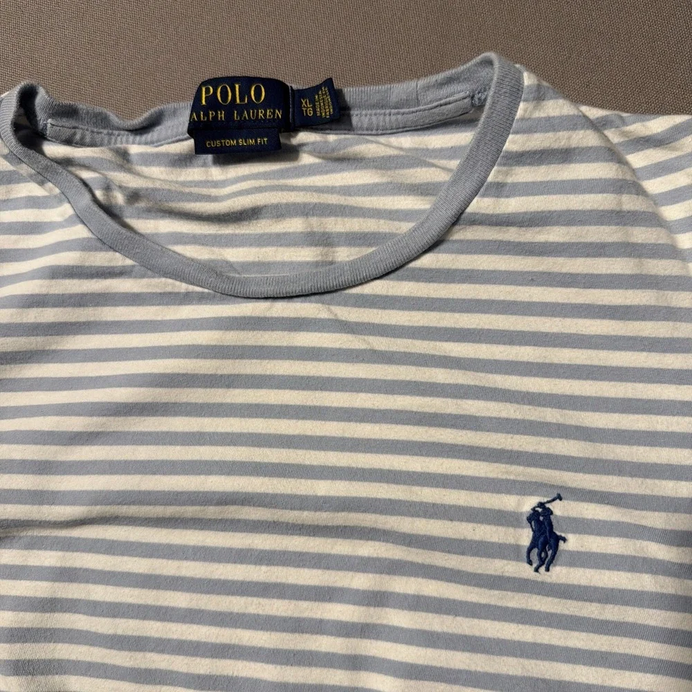 Polo Ralph Lauren Size XL Stripe Polo Short Sleeve Tee